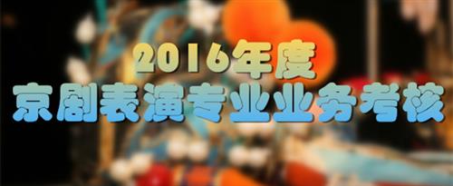 啊,啊操我视频国家京剧院2016年度京剧表演专业业务考...